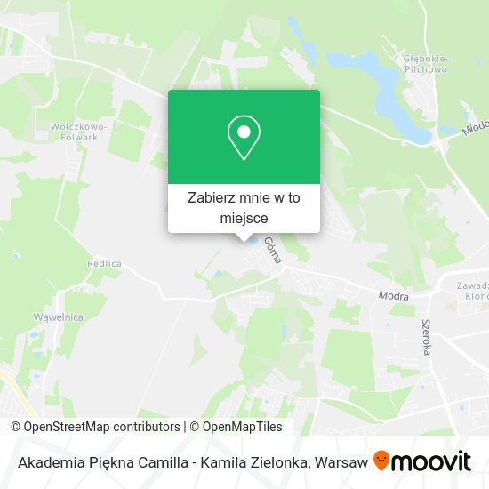 Mapa Akademia Piękna Camilla - Kamila Zielonka