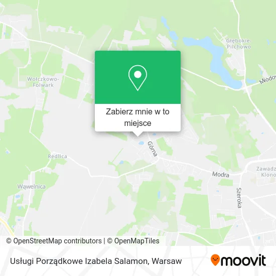 Mapa Usługi Porządkowe Izabela Salamon
