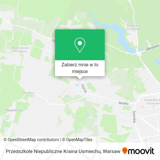 Mapa Przedszkole Niepubliczne Kraina Usmiechu