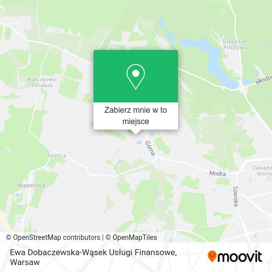 Mapa Ewa Dobaczewska-Wąsek Usługi Finansowe