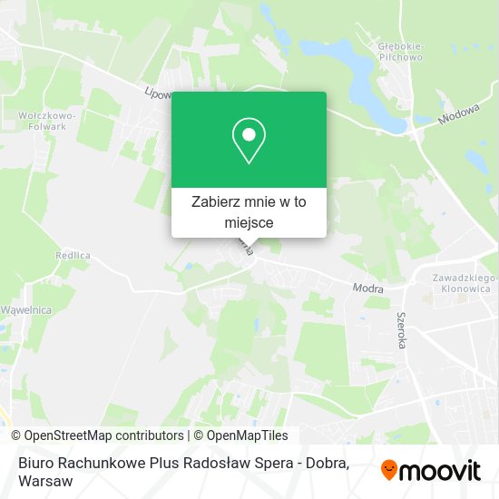 Mapa Biuro Rachunkowe Plus Radosław Spera - Dobra