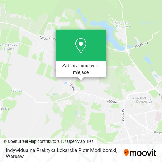 Mapa Indywidualna Praktyka Lekarska Piotr Modliborski