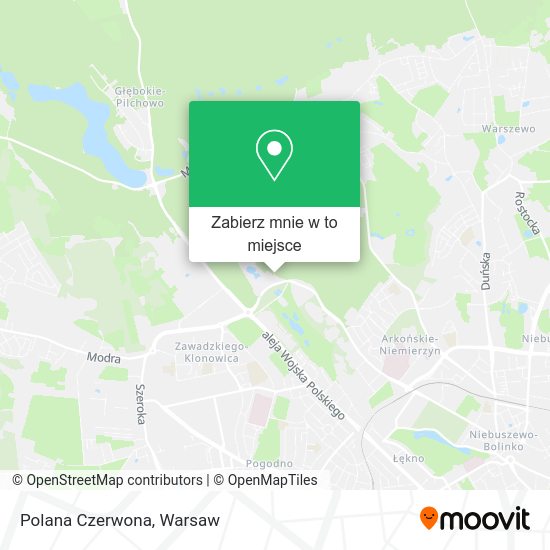 Mapa Polana Czerwona