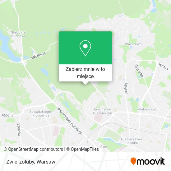 Mapa Zwierzoluby