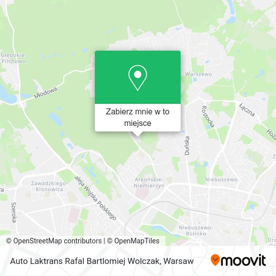 Mapa Auto Laktrans Rafal Bartlomiej Wolczak