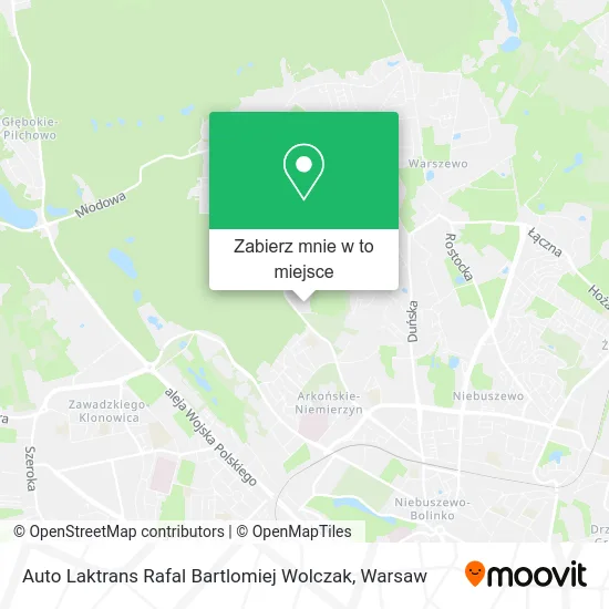Mapa Auto Laktrans Rafal Bartlomiej Wolczak
