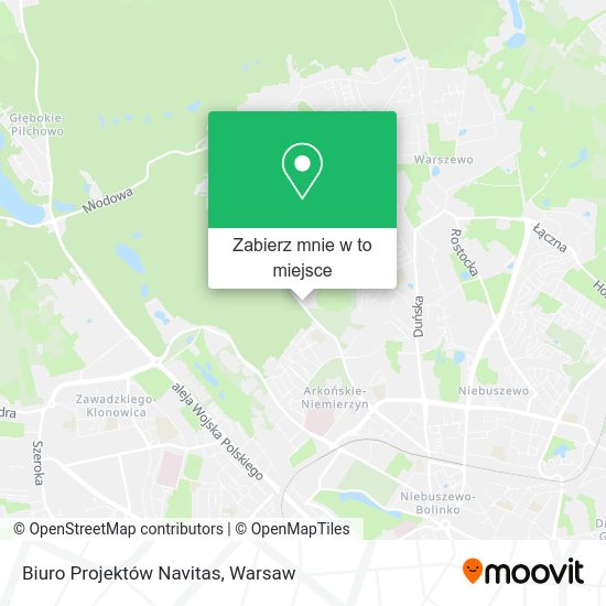 Mapa Biuro Projektów Navitas