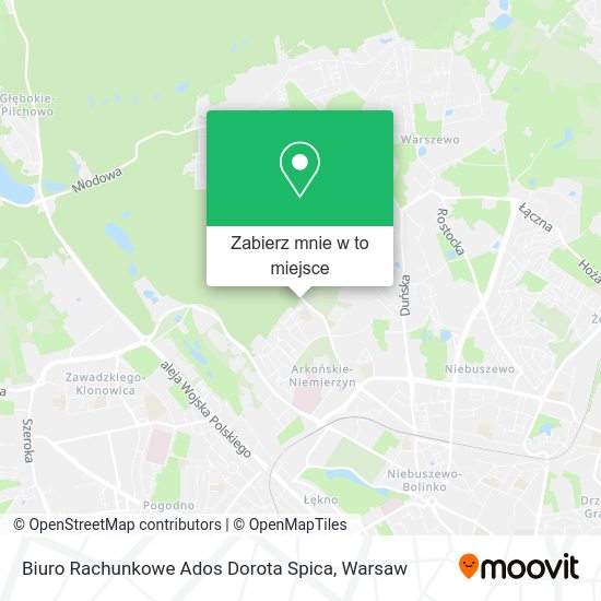 Mapa Biuro Rachunkowe Ados Dorota Spica