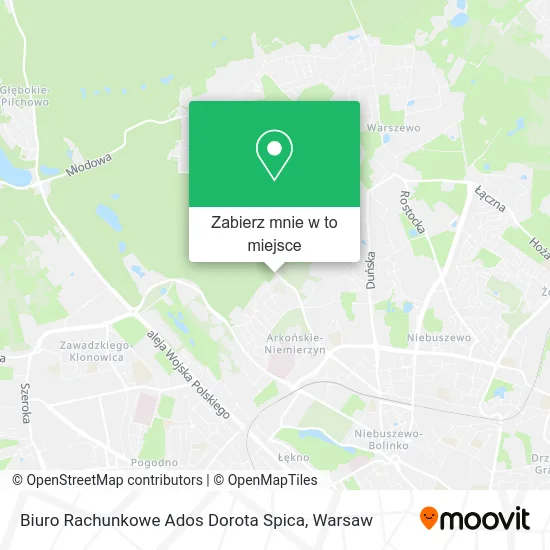 Mapa Biuro Rachunkowe Ados Dorota Spica