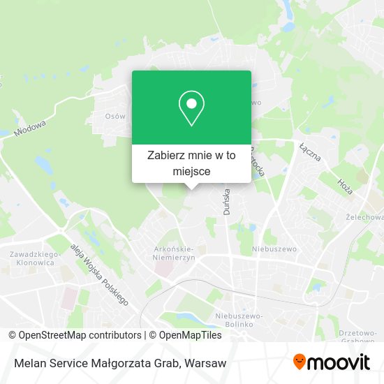 Mapa Melan Service Małgorzata Grab