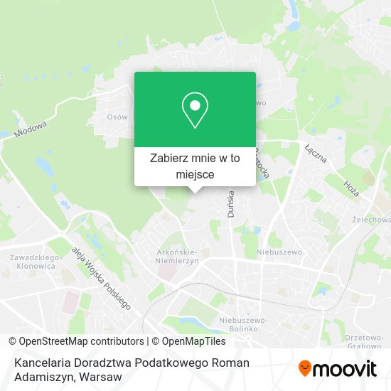 Mapa Kancelaria Doradztwa Podatkowego Roman Adamiszyn