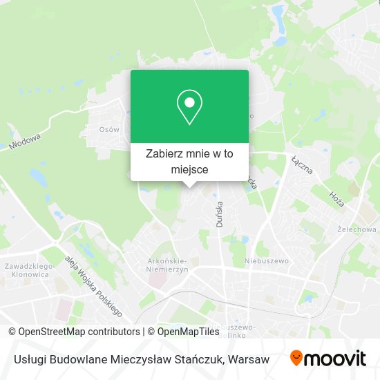 Mapa Usługi Budowlane Mieczysław Stańczuk