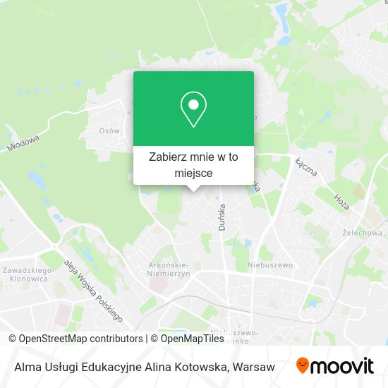 Mapa Alma Usługi Edukacyjne Alina Kotowska