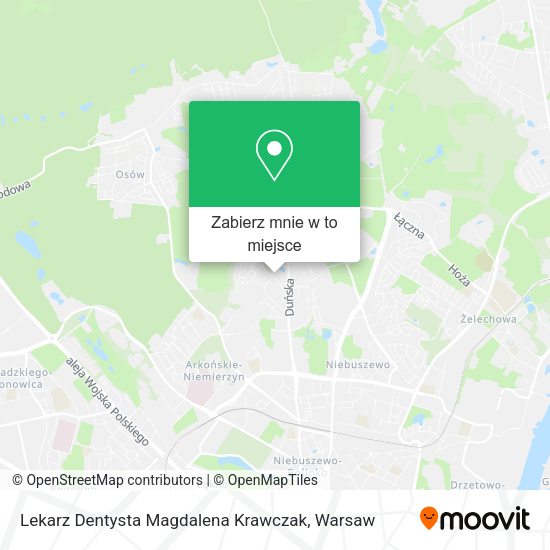 Mapa Lekarz Dentysta Magdalena Krawczak