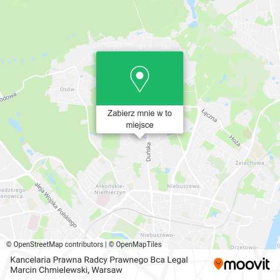 Mapa Kancelaria Prawna Radcy Prawnego Bca Legal Marcin Chmielewski