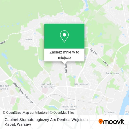 Mapa Gabinet Stomatologiczny Ars Dentica Wojciech Kabat