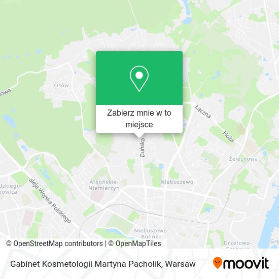 Mapa Gabinet Kosmetologii Martyna Pacholik