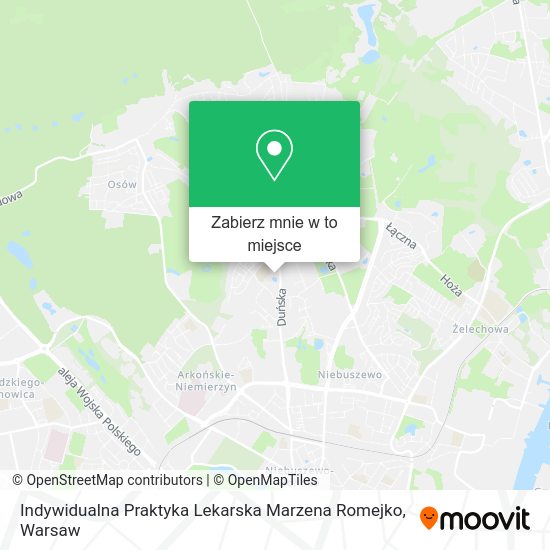 Mapa Indywidualna Praktyka Lekarska Marzena Romejko