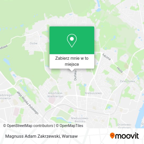 Mapa Magnuss Adam Zakrzewski