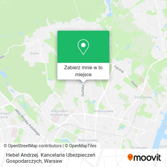 Mapa Hebel Andrzej. Kancelaria Ubezpieczeń Gospodarczych