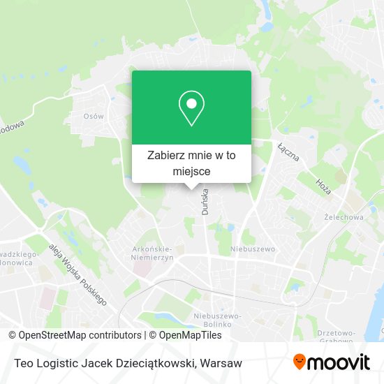 Mapa Teo Logistic Jacek Dzieciątkowski