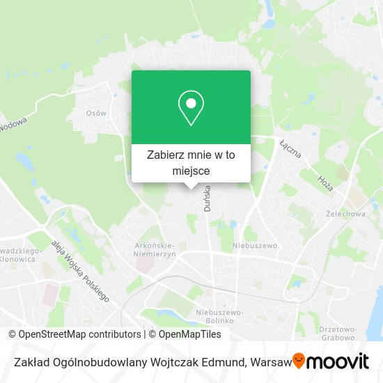 Mapa Zakład Ogólnobudowlany Wojtczak Edmund