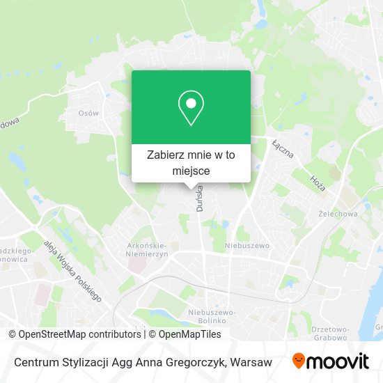 Mapa Centrum Stylizacji Agg Anna Gregorczyk