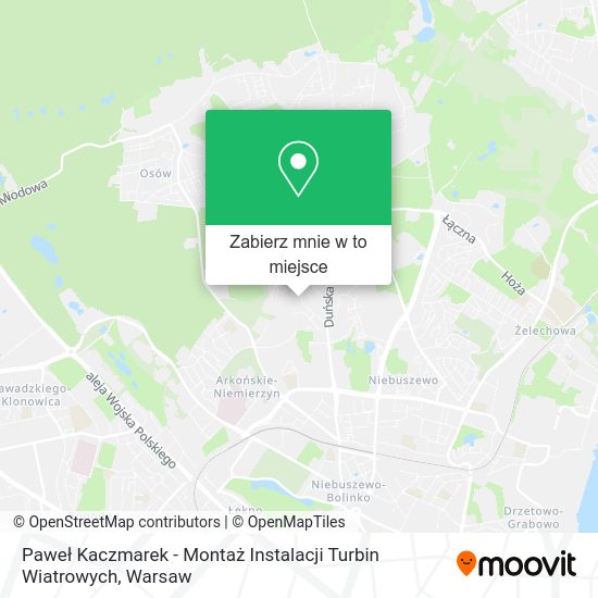 Mapa Paweł Kaczmarek - Montaż Instalacji Turbin Wiatrowych