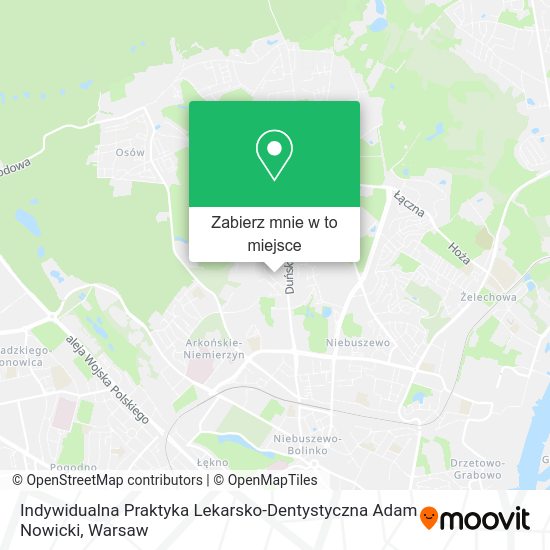 Mapa Indywidualna Praktyka Lekarsko-Dentystyczna Adam Nowicki