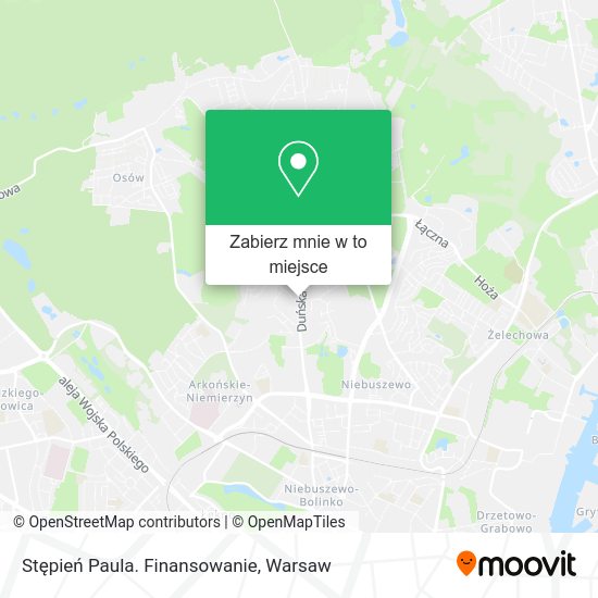 Mapa Stępień Paula. Finansowanie