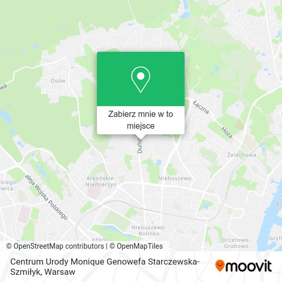 Mapa Centrum Urody Monique Genowefa Starczewska-Szmiłyk