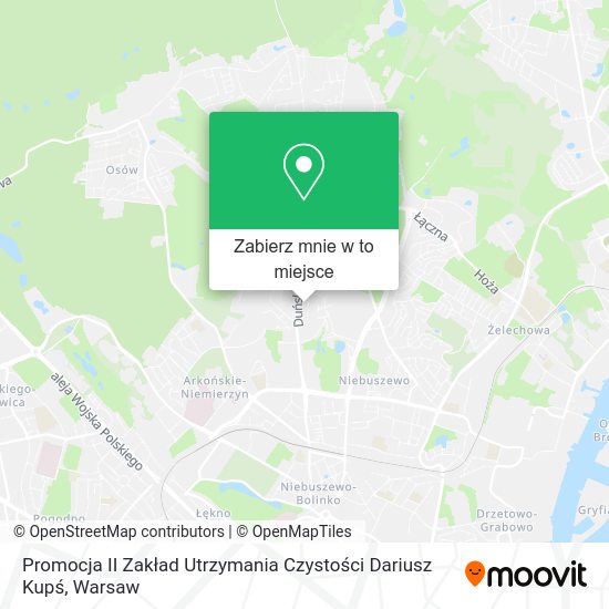 Mapa Promocja II Zakład Utrzymania Czystości Dariusz Kupś