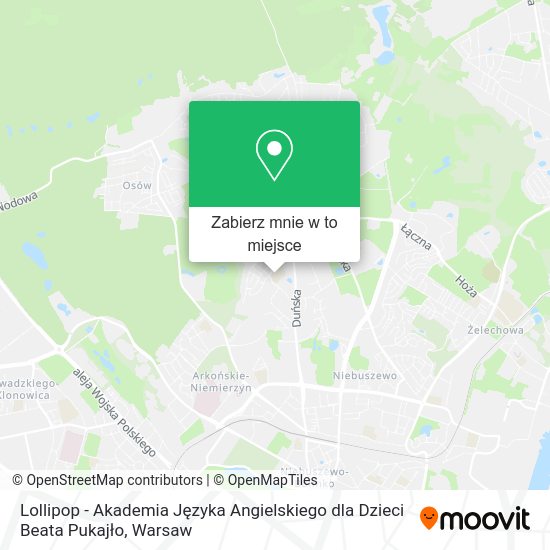 Mapa Lollipop - Akademia Języka Angielskiego dla Dzieci Beata Pukajło