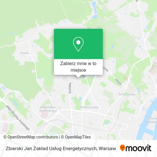 Mapa Zbierski Jan Zakład Usług Energetycznych