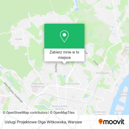 Mapa Usługi Projektowe Olga Witkowska