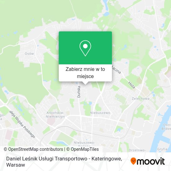 Mapa Daniel Leśnik Usługi Transportowo - Kateringowe