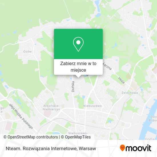 Mapa Nteam. Rozwiązania Internetowe