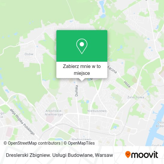 Mapa Dreslerski Zbigniew. Usługi Budowlane