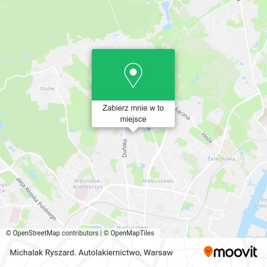 Mapa Michalak Ryszard. Autolakiernictwo