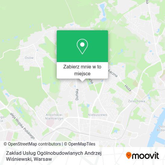 Mapa Zakład Usług Ogólnobudowlanych Andrzej Wiśniewski