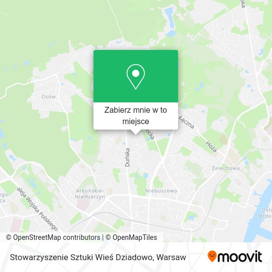 Mapa Stowarzyszenie Sztuki Wieś Dziadowo