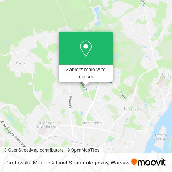 Mapa Grotowska Maria. Gabinet Stomatologiczny