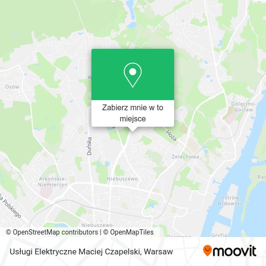 Mapa Usługi Elektryczne Maciej Czapelski