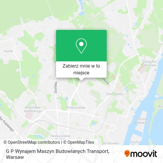 Mapa G P Wynajem Maszyn Budowlanych Transport