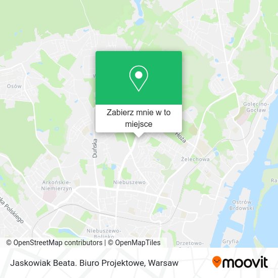 Mapa Jaskowiak Beata. Biuro Projektowe