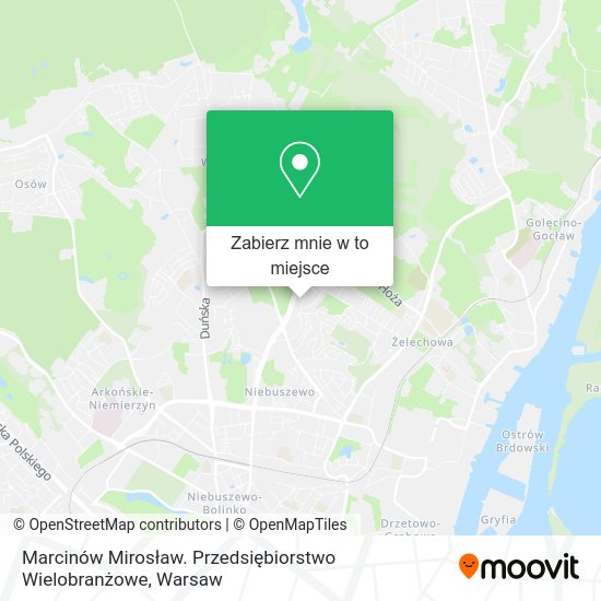 Mapa Marcinów Mirosław. Przedsiębiorstwo Wielobranżowe