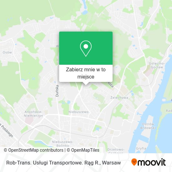 Mapa Rob-Trans. Usługi Transportowe. Rąg R.