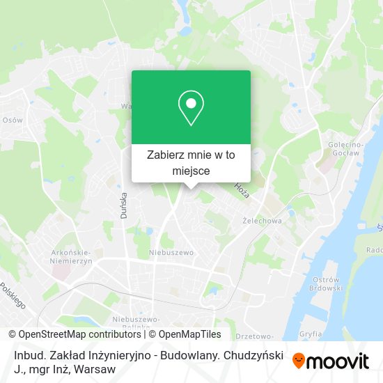 Mapa Inbud. Zakład Inżynieryjno - Budowlany. Chudzyński J., mgr Inż