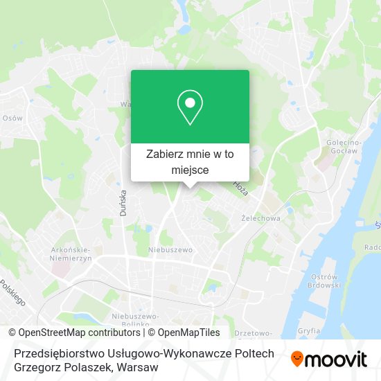 Mapa Przedsiębiorstwo Usługowo-Wykonawcze Poltech Grzegorz Polaszek