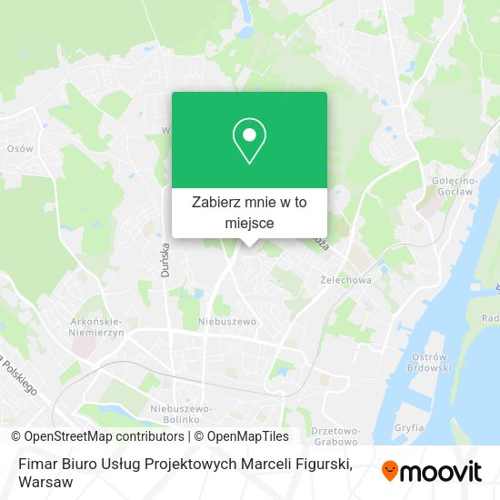 Mapa Fimar Biuro Usług Projektowych Marceli Figurski